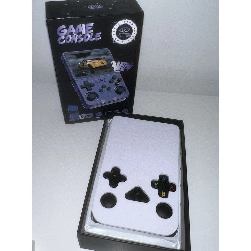 (30)R36S Retro Handheld Video Game ConsolLinux System 3.5 Inch IPS Screen 128GB